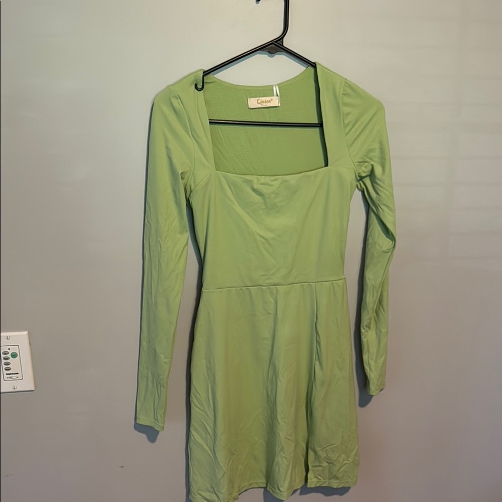 Capulet Green Long Sleeve Dress